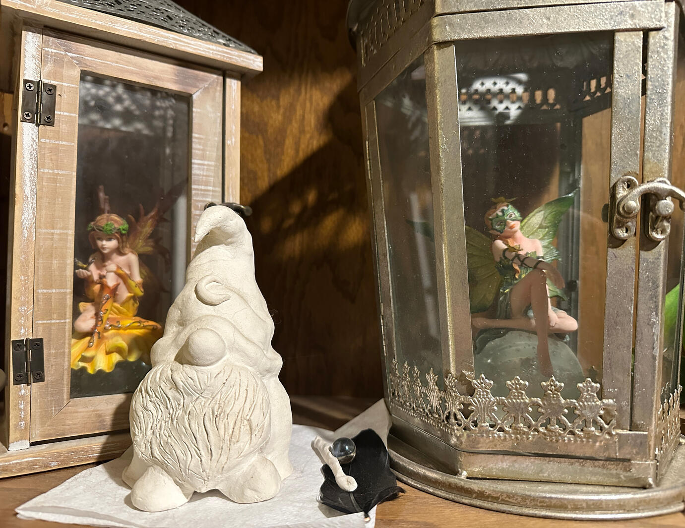 Merlin Gnome and Fairy Lanterns