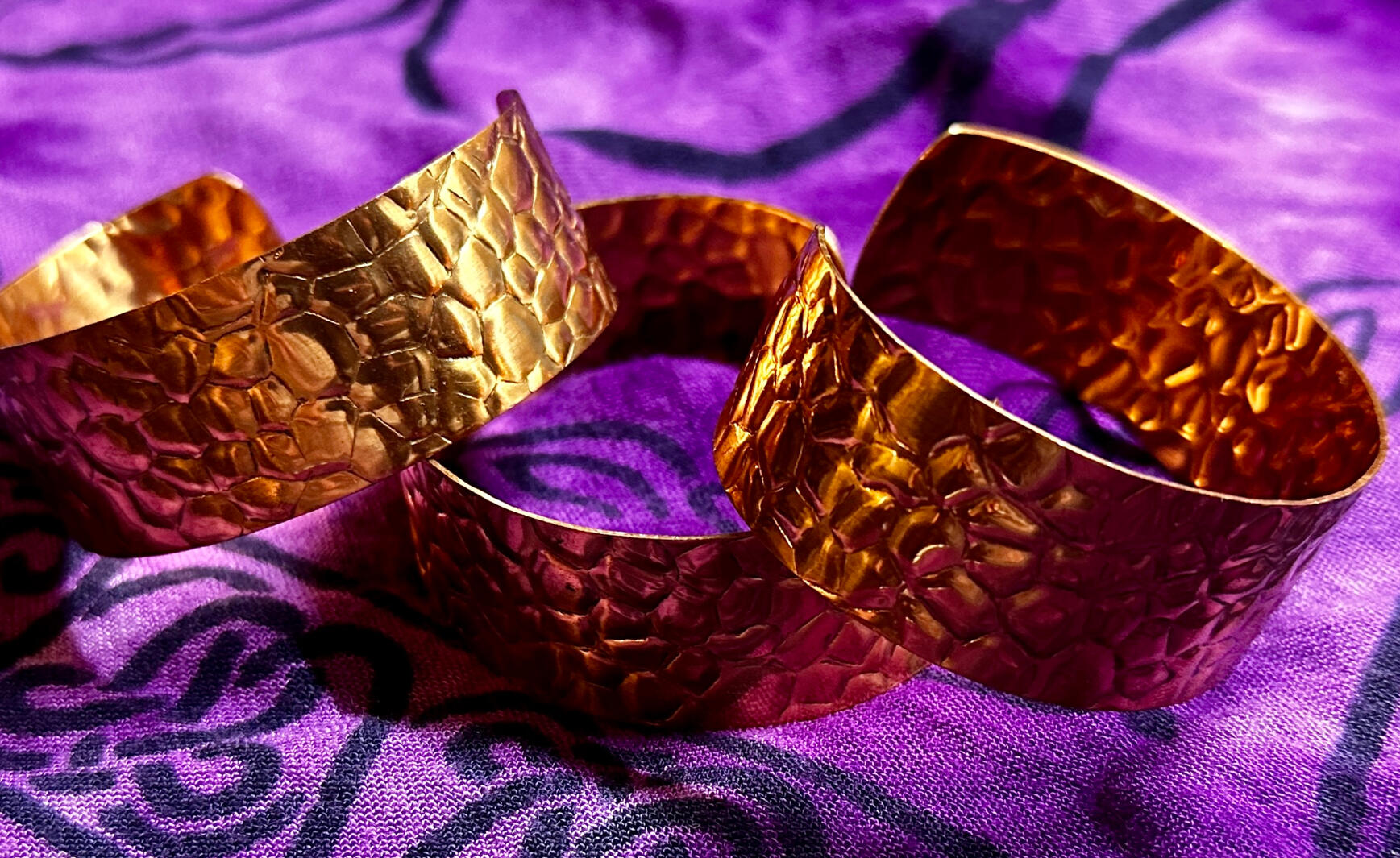 Hammered Copper Cuffs